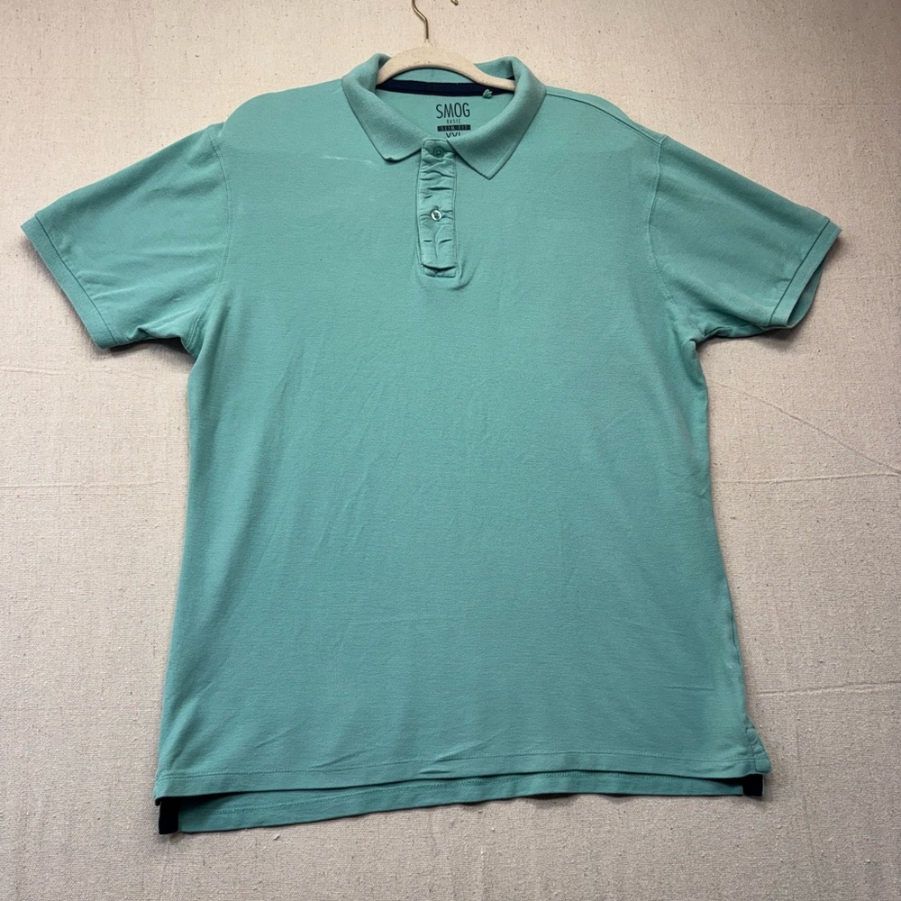 Men's Aqua Polo Shirt